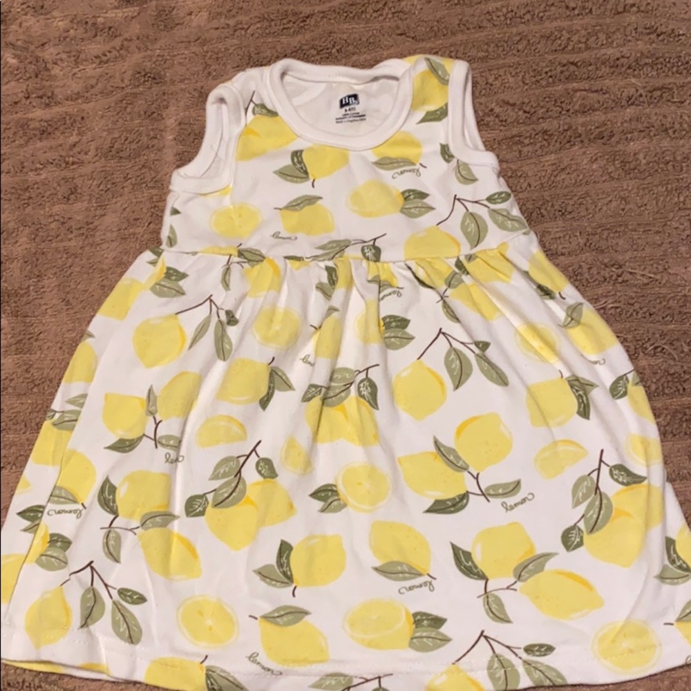 3 to 6 months summer lemon dress